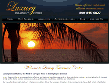 Tablet Screenshot of luxurytreatment.com